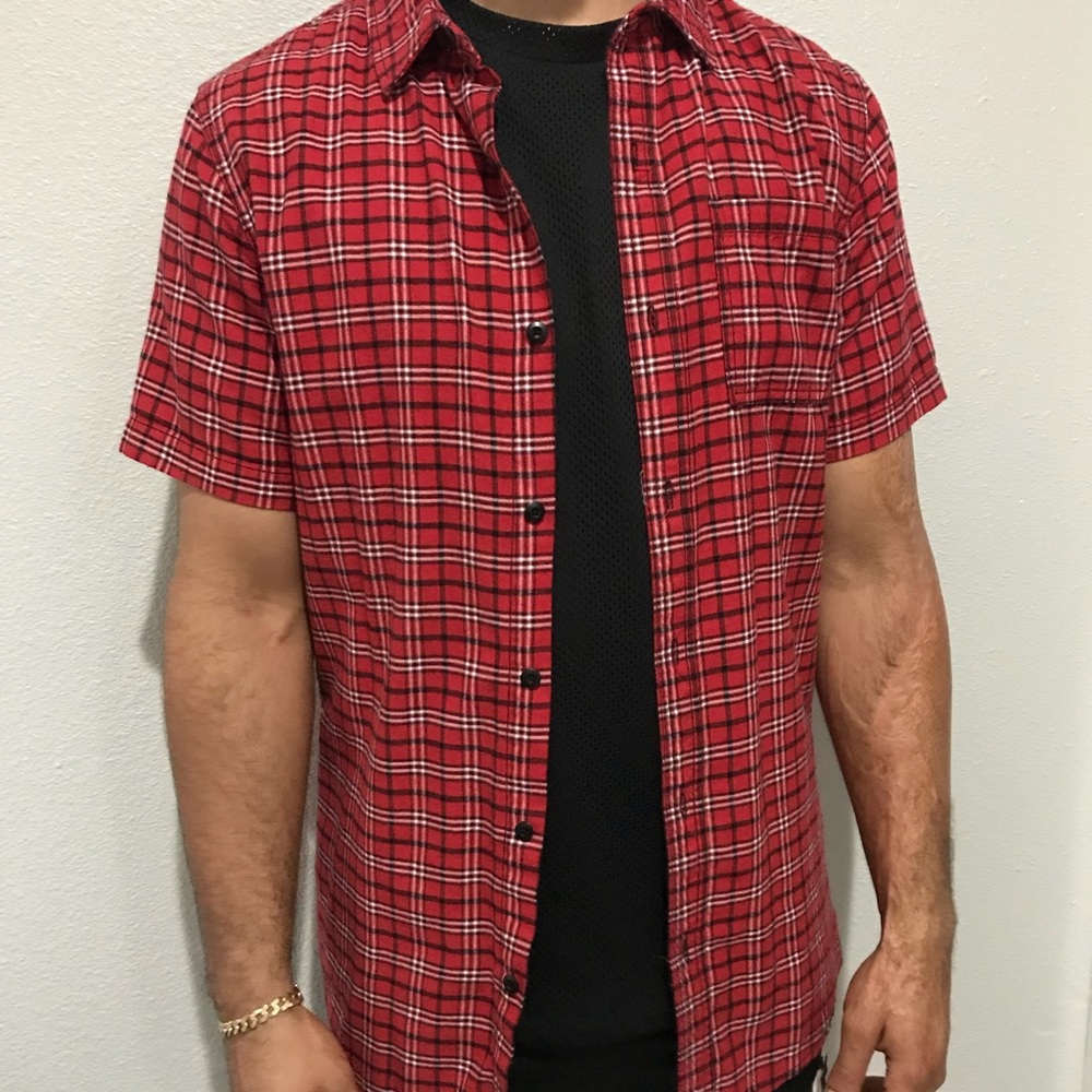 Men’s short sleeve flannel